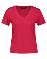 Koszulki i topy damskie - GANT Oryginalny V-Neck SS Koszulka damska, Czerwony (Magenta Pink), rozmiar uniwersalny - miniaturka - grafika 1