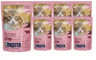 Bozita Kawałki w sosie z wołowiną saszetka) 12x85g 42638-uniw - Mokra karma dla kotów - miniaturka - grafika 1
