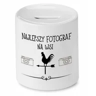 Skarbonki - SKARBONKA DLA FOTOGRAFA NAJLEPSZY NA WSI PREZENT z Nadrukiem ze Zdjęciem - miniaturka - grafika 1