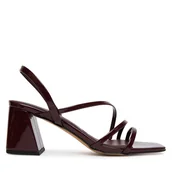 Sandały damskie - Sandały Aldo Atlanticus 14190608 Bordowy - miniaturka - grafika 1