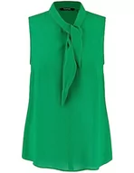 Bluzki damskie - Taifun Damska bluzka bez rękawów, bez rękawów, jednokolorowa, Cosmic Green, 46 - miniaturka - grafika 1