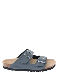 BACKSUN Klapki w kolorze szarym - Klapki i japonki damskie - miniaturka - grafika 1