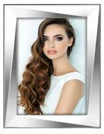 Ramki na zdjęcia - Ramka metalowa na zdjęcie 10x15 srebrna połysk - miniaturka - grafika 1