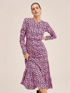 Sukienki - Mango Sukienka codzienna Esmirna 27014024 Różowy Regular Fit 8445661092988 L, M, S, XL, XS - grafika 1