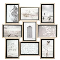 Ramki na zdjęcia - Ramka Na 9 Zdjęć Moly Czarna/Naturalna - miniaturka - grafika 1