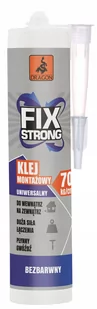 Klej montażowy FIX strong bezbarwny 280 ml DRAGON - Kleje i inne preparaty budowlane - miniaturka - grafika 1