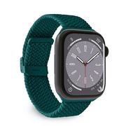 Paski - Puro Loop Band - Pleciony pasek do Apple Watch 42/44/45/49 mm (zielony) - miniaturka - grafika 1