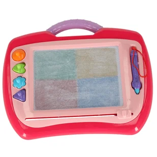 Tablica magnetyczna tablet do rysowania znikopis stempelki różowy XL - Tablice dla dzieci - miniaturka - grafika 7