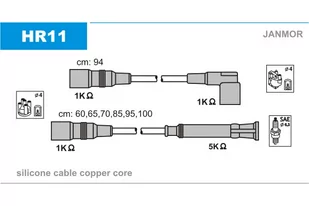 JANMOR Zestaw przewodów zapłonowych HR11 - Akcesoria do układu elektrycznego - miniaturka - grafika 1