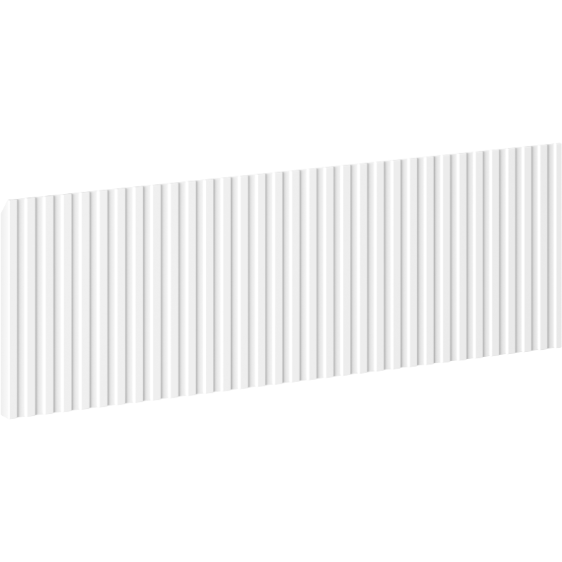 Mexen Rivel front ryflowany do korpusu szafki łazienkowej 70 x 20 cm, biały mat - 91A20-0700-235-1-01