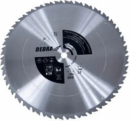 DEDRA Piła tarczowa do drewna ogranicznik posuwu HM 36 zębów 600X30mm HL60036 - Tarcze do pił - miniaturka - grafika 1