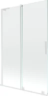 Parawany nawannowe - Mexen Velar L parawan nawannowy 2-skrzydłowy rozsuwany 120 x 150 cm, transparent, biały - 896-120-003-01-20 - miniaturka - grafika 1