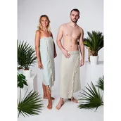 Ręczniki - Ręcznik hammam CHESS 100% naturalna bawełna YEYE Czarny - miniaturka - grafika 1