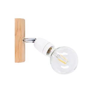Britop Porcia Wood kinkiet 1-punktowy dąb olejowany/biały 8125174 - Lampy ścienne - miniaturka - grafika 1