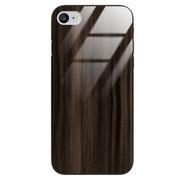 Etui i futerały do telefonów - Etui drewniane iPhone 8/7 Premium Wood Dark Brown Forestzone Glass - miniaturka - grafika 1