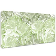 Podkładki na biurko - Podkładka na całe biurko Liście monstery 100x50 cm - miniaturka - grafika 1