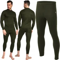 Spodnie narciarskie - Getry Kalesony Spodnie Termoaktywne Długie Męskie Ocieplane KHAKI Dawi XL - miniaturka - grafika 1