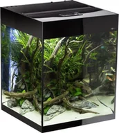 Akwaria i zestawy akwarystyczne - Aquael AQUAEL Zestaw akwariowy GLOSSY CUBE D&N - czarny - miniaturka - grafika 1