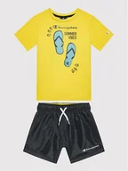 Spodenki damskie - Champion Komplet t-shirt i szorty sportowe 306050 Kolorowy Regular Fit - miniaturka - grafika 1