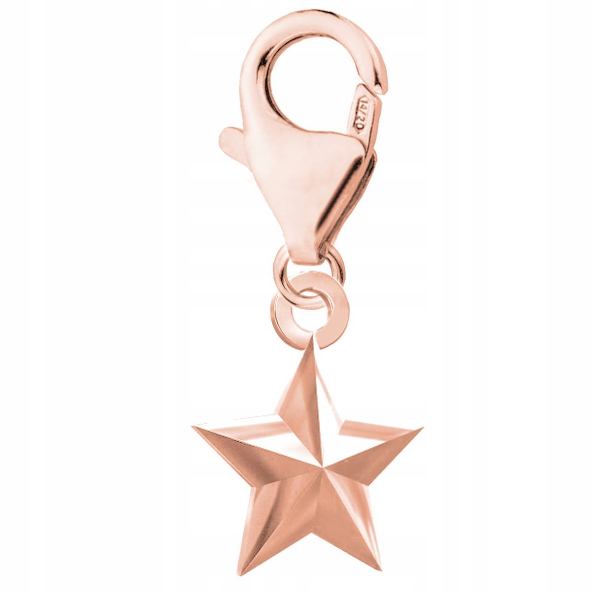 Zawieszka Pozłacana z Gwiazdką Star Gwiazda Kosmos SREBRO 925