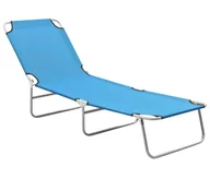Leżaki ogrodowe - Elior Turkusowy leżak jednoosobowy B8-P24 - miniaturka - grafika 1