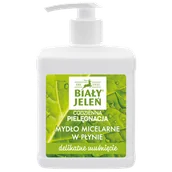 Mydła - Biały Jeleń, mydło micelarne w płynie, Delikatne Muśnięcie, 500 ml - miniaturka - grafika 1