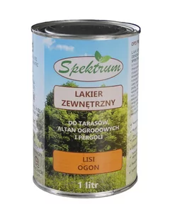 Lakier zewnętrzny do tarasów, płotów, pergoli SPEKTRUM "Lisi ogon" 1litr - Oczka wodne - miniaturka - grafika 1