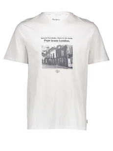 Pepe Jeans Koszulka "Cooper" w kolorze białym - Koszulki męskie - miniaturka - grafika 1