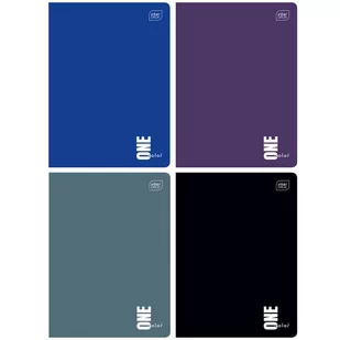 4 X ZESZYT A5, 80 KARTEK, KRATKA, INTERDRUK ONE COLOR - Zeszyty szkolne - miniaturka - grafika 1