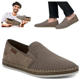 Męskie Półbuty Lekkie Buty Ażurowe RIEKER Wygodne Eleganckie Oddychające 43 - Półbuty męskie Męskie Półbuty Lekkie Buty Ażurowe RIEKER Wygodne Eleganckie Oddychające 43 - Półbuty męskie - miniaturka - grafika 1