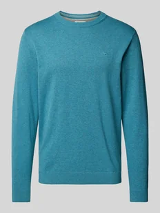Sweter z dzianiny o kroju regular fit z oddychającej, miękkiej bawełny - Swetry męskie - miniaturka - grafika 1