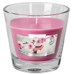 Świeca w szkle SN90-254 ogród spa BISPOL - Świece - miniaturka - grafika 1