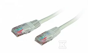 Kabel sieciowy EmiterNet UTP, kategoria 5E PVC, długość 1m, kolor szary - Kable miedziane - miniaturka - grafika 1