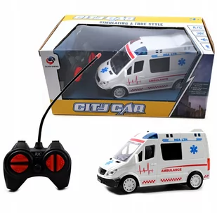 AUTO KARETKA POGOTOWIA NA PILOTA AMBULANS SAMOCHÓD ZDALNIE STEROWANY - Zabawki zdalnie sterowane - miniaturka - grafika 1