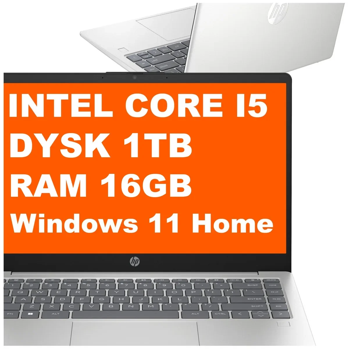 HP 14-ep0022na / C7DX5EA / Core i5 / 16GB / 1TB / Iris Xe / FullHD / Win 11 / Srebrny C7DX5EA_16GB_1TB_W11