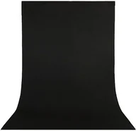 Tła fotograficzne - Tło fotograficzne bawełniane Powerlux 183 x 275 cm (czarne) - miniaturka - grafika 1
