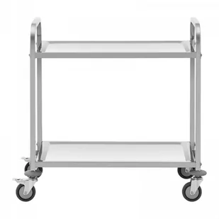 Wózek kelnerski - 2 półki - 95 x 50 cm - 72 kg ROYAL CATERING 10012729 RCSW-106 - Wózki na żywność - miniaturka - grafika 3