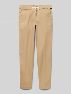 Spodnie i spodenki dla chłopców - Spodnie o kroju regular fit z detalem z logo model ‘EPIC JOGGER’ - grafika 1