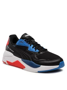 PUMA Męskie trampki BMW MMS X-RAY Speed Black-PRO Blue-POP RED, rozmiar 8 (UK) - Trampki męskie - miniaturka - grafika 1
