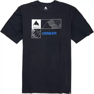Koszulki męskie - t-shirt męski BURTON LOCAL TEE VERBIER True Black - grafika 1