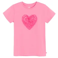 Koszulki dla dziewczynek - Cool Club, T-shirt dziewczęcy, różowy - miniaturka - grafika 1