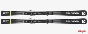Narty Salomon E S/MAX 12 + Z12 GW F80 black/white /neon yellow 2023/2024 - Narty - miniaturka - grafika 1