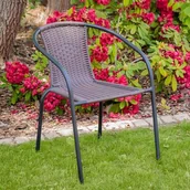 Fotele i krzesła ogrodowe - Fotel bistro brązowy II 47884 - miniaturka - grafika 1