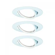 Oprawy, klosze i abażury - Paulmann Base okrągła wychylna LED 3x5W 230V GU10 51mm Biały-mat/metal 93422 - miniaturka - grafika 1