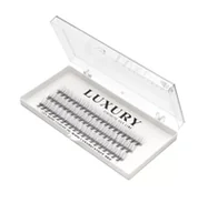 Sztuczne rzęsy i akcesoria - Luxury Lashes Luxury White C 9 mm Kępki rzęs o naturalnym podkręceniu - miniaturka - grafika 1