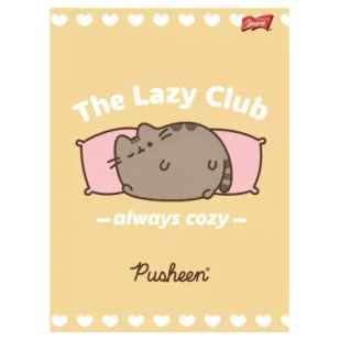 St. Majewski Zeszyt A5 okładka laminowana 70 g/m2 Pusheen mix linia 32 kartki - Zeszyty szkolne - miniaturka - grafika 1