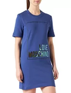 Sukienki - Love Moschino Sukienka damska, niebieski, 44 - miniaturka - grafika 1
