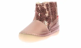 Kickers Chłopiec Unisex Kinder SOKIFAUNE Botki, 24 EU, Róża Leo, 24 EU - Botki damskie - miniaturka - grafika 1