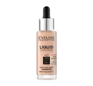 Podkłady do twarzy - EVELINE Liquid Control HD Mattifying Drops Foundation Matujący Podkład Do Twarzy 050 Golden Beige 32ml - miniaturka - grafika 1
