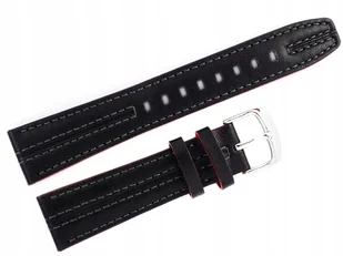 Pasek Casio EFV-120BL EFV-120 czarny skórzany 21 mm oryginał - Akcesoria do zegarków - miniaturka - grafika 1